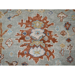 8'x9'9" Eton Green, Oushak Design, Soft and Plush Pile, Supple Collection, Organic Wool, Hand Knotted, Oriental Rug FWR508014