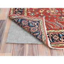 Load image into Gallery viewer, 3&#39;10&quot;x6&#39; Fire Brick, Afghan Peshawar with Serapi Heriz Design, Natural Dyes, Organic Wool, Hand Knotted, Oriental Rug FWR510048