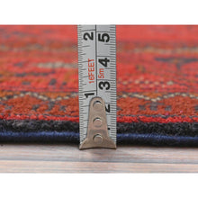 Load image into Gallery viewer, 2&#39;8&quot;x6&#39;5&quot; Imperial Red, Afghan Andkhoy with Geometric Patterns, Organic Wool, Hand Knotted, Runner Oriental Rug FWR510720