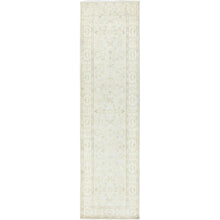 Load image into Gallery viewer, 2&#39;8&quot;x9&#39;9&quot; White Dove, Afghan Stone Washed Peshawar, Natural Wool, Hand Knotted, Runner Oriental Rug FWR511290