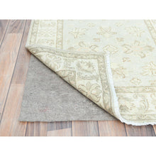 Load image into Gallery viewer, 2&#39;8&quot;x9&#39;9&quot; White Dove, Afghan Stone Washed Peshawar, Natural Wool, Hand Knotted, Runner Oriental Rug FWR511290
