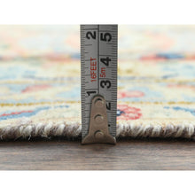 Load image into Gallery viewer, 11&#39;7&quot;x15&#39;9&quot; Yale Blue, Vintage Persian Kerman with All Over Flower and Branch Design, Pure Wool, Hand Knotted, Evenly Worn, Cleaned with Sides and Edges Professionally Secured, Oversized Oriental Rug FWR511632