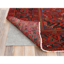 Load image into Gallery viewer, 10&#39;x12&#39;6&quot; Fire Brick, Areas of Worn Wool, Semi Antique Persian Heriz, Hand Knotted, Good Condition, Sides and Ends Professionally Secured, cleaned, Oriental Rug FWR511656