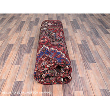 Load image into Gallery viewer, 8&#39;2&quot;x10&#39;10&quot; Imperial Red, Semi Antique Bohemian Persian Heriz, Good Condition, Rustic Look, Pure Wool, Hand Knotted, Sides and Ends Professionally Secured, Cleaned, Oriental Rug FWR511938