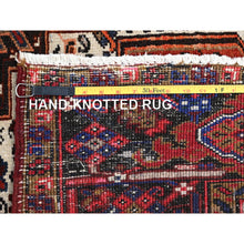 Load image into Gallery viewer, 8&#39;2&quot;x10&#39;10&quot; Imperial Red, Semi Antique Bohemian Persian Heriz, Good Condition, Rustic Look, Pure Wool, Hand Knotted, Sides and Ends Professionally Secured, Cleaned, Oriental Rug FWR511938