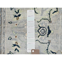 Load image into Gallery viewer, 3&#39;1&quot;x4&#39;10&quot; Marian Blue, Afghan Peshawar with Serapi Heriz Design, Dense Weave, Vegetable Dyes, Natural Wool, Hand Knotted, Oriental Rug FWR513054
