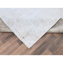Load image into Gallery viewer, 8&#39;2&quot;x11&#39;8&quot; Alice Blue, Vintage Persian Kerman, Evenly Worn, 100% Wool, Hand Knotted, Cleaned with Sides and Edges Professionally Secured, Oriental Rug FWR513138