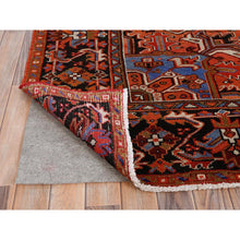 Load image into Gallery viewer, 10&#39;1&quot;x13&#39;2&quot; Chili Red, Semi Antique Persian Heriz, Good Condition, Rustic Feel, Worn Wool, Hand Knotted, Oriental Rug FWR513534