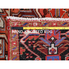 Load image into Gallery viewer, 10&#39;1&quot;x13&#39;2&quot; Chili Red, Semi Antique Persian Heriz, Good Condition, Rustic Feel, Worn Wool, Hand Knotted, Oriental Rug FWR513534