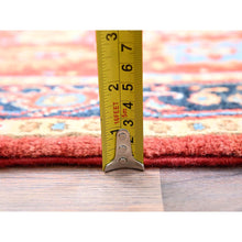 Load image into Gallery viewer, 3&#39;x4&#39;10&quot; Desire Red, Natural Wool, Hand Knotted, Afghan Peshawar with Serapi Heriz Design, Dense Weave, Natural Dyes, Oriental Rug FWR513864
