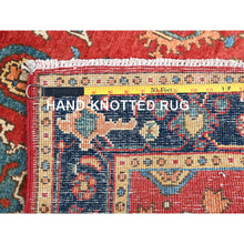 Load image into Gallery viewer, 3&#39;x4&#39;10&quot; Desire Red, Natural Wool, Hand Knotted, Afghan Peshawar with Serapi Heriz Design, Dense Weave, Natural Dyes, Oriental Rug FWR513864
