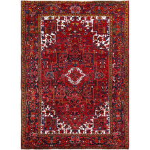 Load image into Gallery viewer, 8&#39;2&quot;x11&#39;10&quot; Barn Red, Vintage Persian Heriz, Good Condition, Rustic Look, Worn Wool, Hand Knotted, Oriental Rug FWR513978