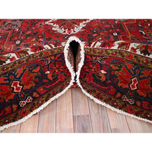 Load image into Gallery viewer, 8&#39;2&quot;x11&#39;10&quot; Barn Red, Vintage Persian Heriz, Good Condition, Rustic Look, Worn Wool, Hand Knotted, Oriental Rug FWR513978
