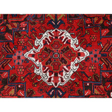 Load image into Gallery viewer, 8&#39;2&quot;x11&#39;10&quot; Barn Red, Vintage Persian Heriz, Good Condition, Rustic Look, Worn Wool, Hand Knotted, Oriental Rug FWR513978