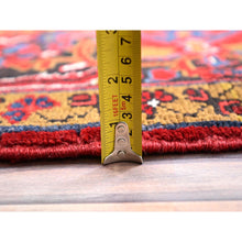 Load image into Gallery viewer, 8&#39;2&quot;x11&#39;10&quot; Barn Red, Vintage Persian Heriz, Good Condition, Rustic Look, Worn Wool, Hand Knotted, Oriental Rug FWR513978