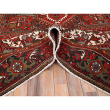 Load image into Gallery viewer, 9&#39;9&quot;x12&#39;5&quot; Barn Red, Vintage Persian Heriz, Good Condition, Rustic Feel, Worn Wool, Hand Knotted, Oriental Rug FWR514014