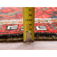 Load image into Gallery viewer, 9&#39;9&quot;x12&#39;5&quot; Barn Red, Vintage Persian Heriz, Good Condition, Rustic Feel, Worn Wool, Hand Knotted, Oriental Rug FWR514014