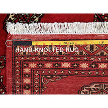 Load image into Gallery viewer, 2&#39;1&quot;x3&#39; Apple Red, Princess Bokara with Tribal Medallions, Natural Dyes, Soft Wool, Hand Knotted, Mat Oriental Rug FWR514764