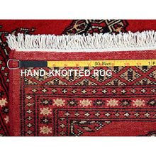 Load image into Gallery viewer, 2&#39;1&quot;x3&#39;1&quot; Lipstick Red, Princess Bokara with Tribal Geometric, Natural Dyes, Natural Wool, Hand Knotted, Mat Oriental Rug FWR514776