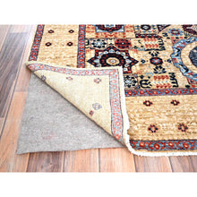 Load image into Gallery viewer, 4&#39;9&quot;x7&#39;1&quot; Porcelain White, 14th Century Mamluk Dynasty Pattern, 200 KPSI, Natural Dyes, 100% Wool, Hand Knotted, Oriental Rug FWR515160