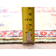 Load image into Gallery viewer, 4&#39;9&quot;x7&#39;1&quot; Porcelain White, 14th Century Mamluk Dynasty Pattern, 200 KPSI, Natural Dyes, 100% Wool, Hand Knotted, Oriental Rug FWR515160