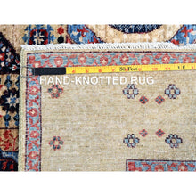 Load image into Gallery viewer, 4&#39;9&quot;x7&#39;1&quot; Porcelain White, 14th Century Mamluk Dynasty Pattern, 200 KPSI, Natural Dyes, 100% Wool, Hand Knotted, Oriental Rug FWR515160