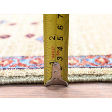 Load image into Gallery viewer, 5&#39;10&quot;x8&#39;10&quot; Flax Yellow, Vegetable Dyes, Extra Soft Wool, Hand Knotted, 14th Century Mamluk Dynasty Pattern, 200 KPSI, Oriental Rug FWR515274