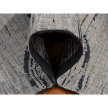 Load image into Gallery viewer, 8&#39;9&quot;x12&#39;2&quot; Goose Gray, THE CANE Design, Pure Silk with Textured Wool, Hand Knotted, Oriental Rug FWR522702