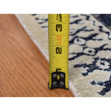Load image into Gallery viewer, 9&#39;x12&#39; Owl Gray, Sheared Low, Distressed Silk, Repetitive Flower Design, Hand Knotted, Oriental Rug FWR522726