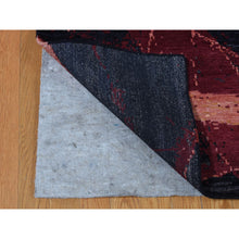 Load image into Gallery viewer, 9&#39;2&quot;x12&#39; Vermilion Red, The Flamboyant Galaxy Design, Wool and Silk, Hand Knotted, Oriental Rug FWR522774