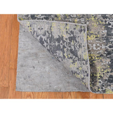 Load image into Gallery viewer, 8&#39;10&quot;x11&#39;9&quot; Butter Yellow, Wool and Silk, Transitional Design, Hand Knotted, Oriental Rug FWR522792