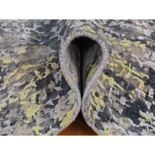 Load image into Gallery viewer, 8&#39;10&quot;x11&#39;9&quot; Butter Yellow, Wool and Silk, Transitional Design, Hand Knotted, Oriental Rug FWR522792