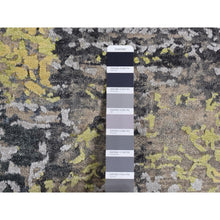Load image into Gallery viewer, 8&#39;10&quot;x11&#39;9&quot; Butter Yellow, Wool and Silk, Transitional Design, Hand Knotted, Oriental Rug FWR522792
