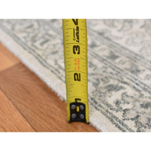 Load image into Gallery viewer, 8&#39;10&quot;x12&#39; Ash Gray, Arabesque Motif, Pure silk Tone on Tone Hand Knotted Oriental Rug FWR522930