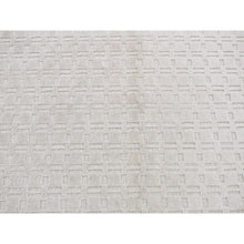 Load image into Gallery viewer, 5&#39;1&quot;x7&#39;1&quot; Ivory, Hand Loomed, Pure Wool, Tone on Tone Design, Oriental Rug FWR522954