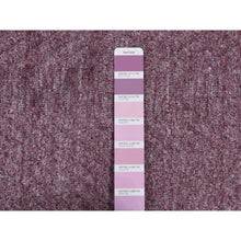 Load image into Gallery viewer, 5&#39;1&quot;x7&#39;1&quot; Wine Dregs Purple, Hand Loomed, Tone on Tone, Pure Wool, Oriental Rug FWR522960