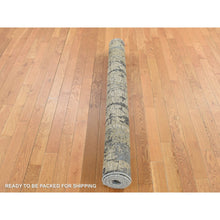 Load image into Gallery viewer, 5&#39;1&quot;x7&#39;2&quot; Parchment White, THE TREE BARK Abstract Design, Hand Knotted, Soft Wool, Oriental Rug FWR523074