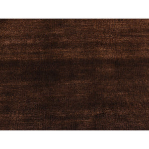 4'x5'8" Bistre Brown, Hand Knotted, Wool and Silk, Roman Key Design, Tone on Tone, Nepali, Oriental Rug FWR523098