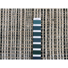 Load image into Gallery viewer, 4&#39;x5&#39;10&quot; British Racing Green, Modern Tone on Tone Criss Cross Design, Pure Wool, Hand Knotted, Oriental Rug FWR523284