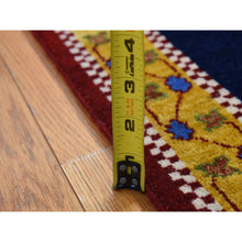 Load image into Gallery viewer, 2&#39;9&quot;x8&#39;3&quot; Goldenrod Yellow, Kashkuli Geometric Design, Pure Wool, Hand Knotted, Runner Oriental Rug FWR523704