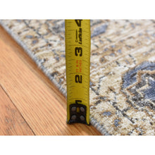 Load image into Gallery viewer, 2&#39;7&quot;x6&#39;1&quot; Chamomile Brown, Silk with Textured Wool, Mamluk Design, Hand Knotted, Runner Oriental Rug FWR524094