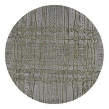 Load image into Gallery viewer, 7&#39;10&quot;x7&#39;10&quot; Cloud Gray, Fine Jacquard Hand Loomed, Modern Design, Wool and Art Silk, Round Oriental Rug FWR524130