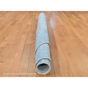7'9"x7'9" Taupe Color, Broken and Erased Pomegranate Design, Tone on Tone, Jacquard Hand Loomed, Wool and Art Silk, Round Oriental Rug FWR524160