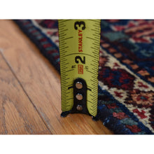 Load image into Gallery viewer, 5&#39;2&quot;x9&#39;9&quot; Prussian Blue, Vintage Persian Bakhtiari, Even Wear, Pure Wool, Hand Knotted, Wide Runner Oriental Rug FWR524250