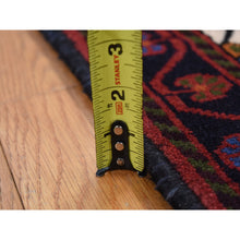 Load image into Gallery viewer, 3&#39;5&quot;x5&#39;3&quot; Cardinals Red, New Persian Hamadan with Cross Design, Pure Wool, Hand Knotted, Oriental Rug FWR524274