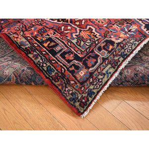 5'x8'10" Fire Brick Red, Vintage North West Persian, Pure Wool, Hand Knotted, Oriental Rug FWR524286