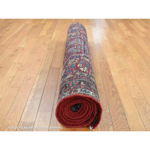 Load image into Gallery viewer, 5&#39;x8&#39;10&quot; Fire Brick Red, Vintage North West Persian, Pure Wool, Hand Knotted, Oriental Rug FWR524286