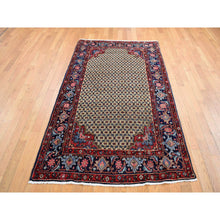 Load image into Gallery viewer, 4&#39;4&quot;x7&#39;9&quot; Beaver Brown, New Persian Serab, Camel Hair Full Pile, Pure Wool, Hand Knotted, Oriental Rug FWR524304