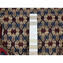 Load image into Gallery viewer, 4&#39;4&quot;x7&#39;9&quot; Beaver Brown, New Persian Serab, Camel Hair Full Pile, Pure Wool, Hand Knotted, Oriental Rug FWR524304