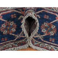 Load image into Gallery viewer, 9&#39;9&quot;x12&#39;6&quot; Daisy White, Antique Persian Serapi Heriz, Even Wear, Hand Knotted, Pure Wool, Sides and Ends Professionally Secured, Cleaned, Harmonizing Color Combination, Oriental Rug FWR524544